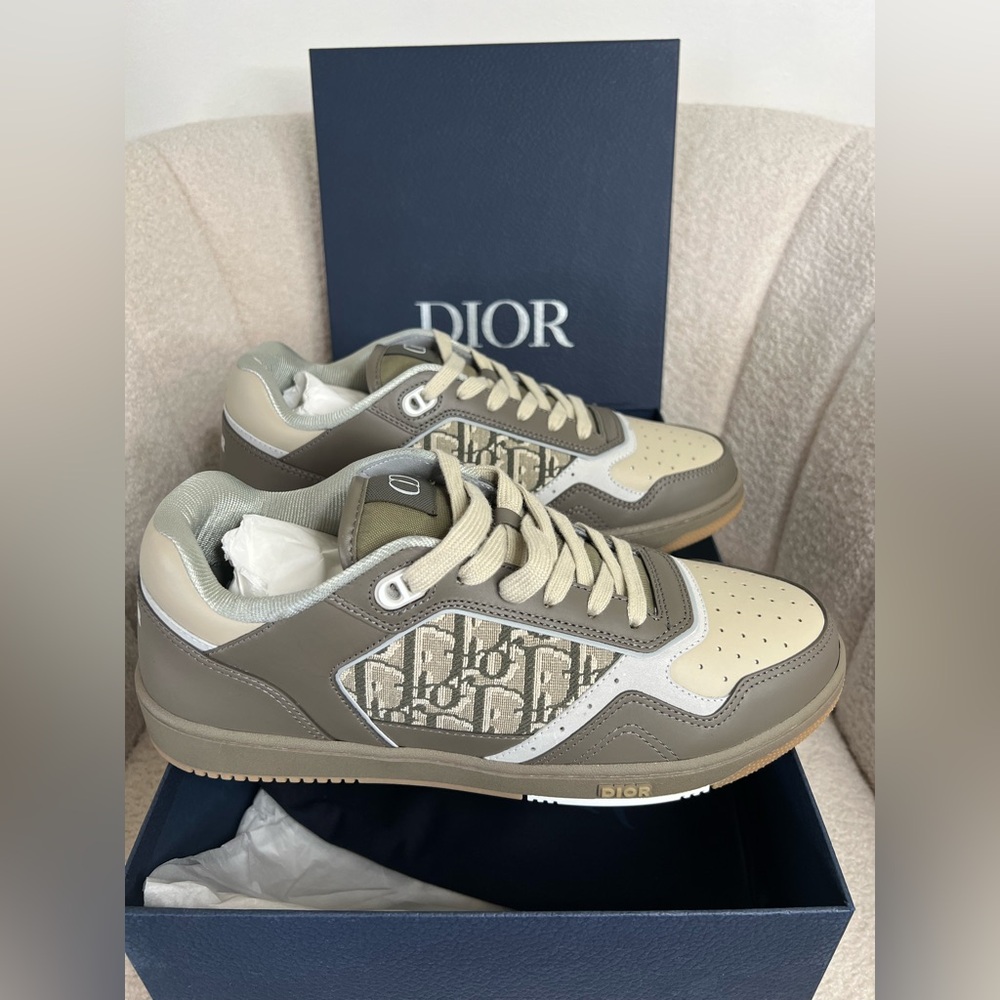 Dior B27 Sneakers – Beige/Dark Green – Size 43 – Brand New, Full Set - Picture 7 of 10